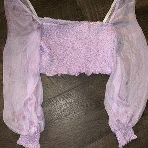 Lavender crop top